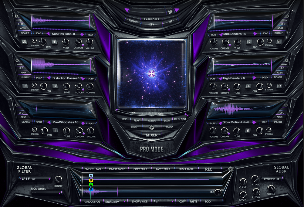 AizerX interface, view 1
