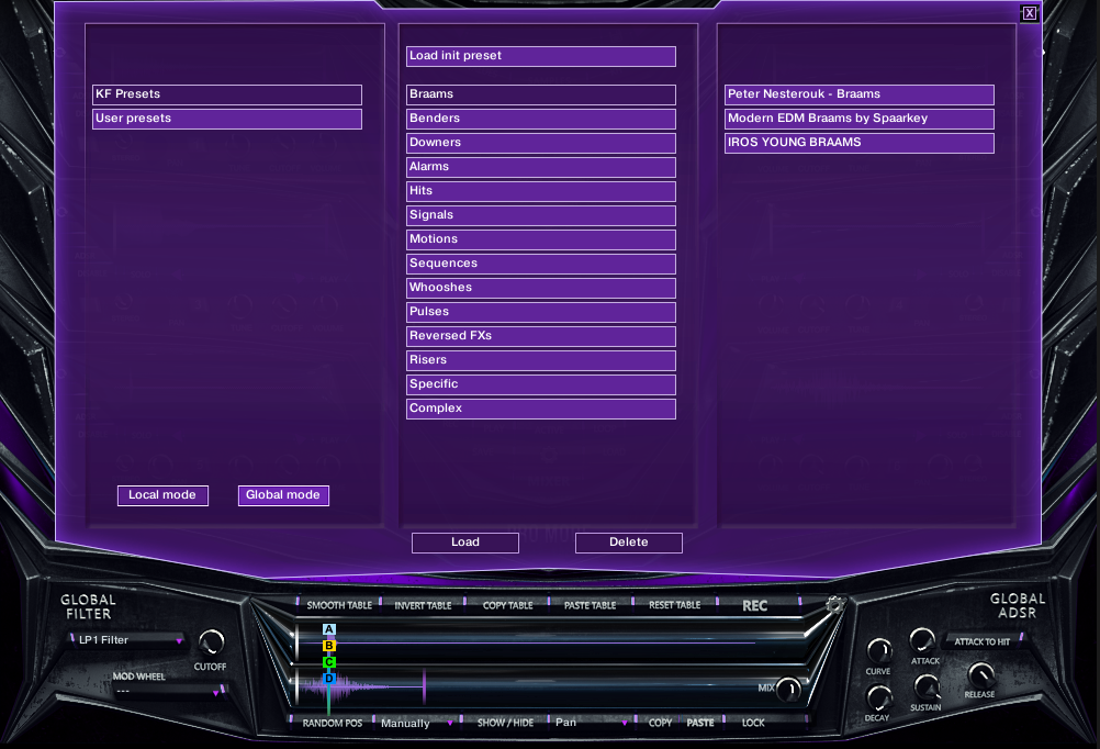 AizerX interface, view 2