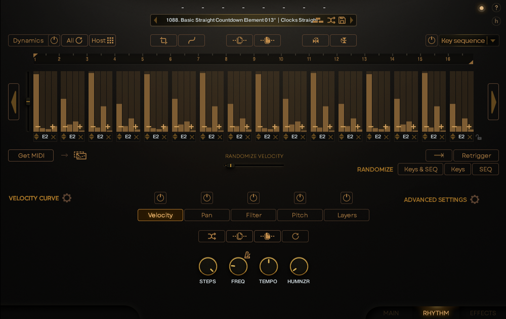 Watchkeeper interface, rhythm page